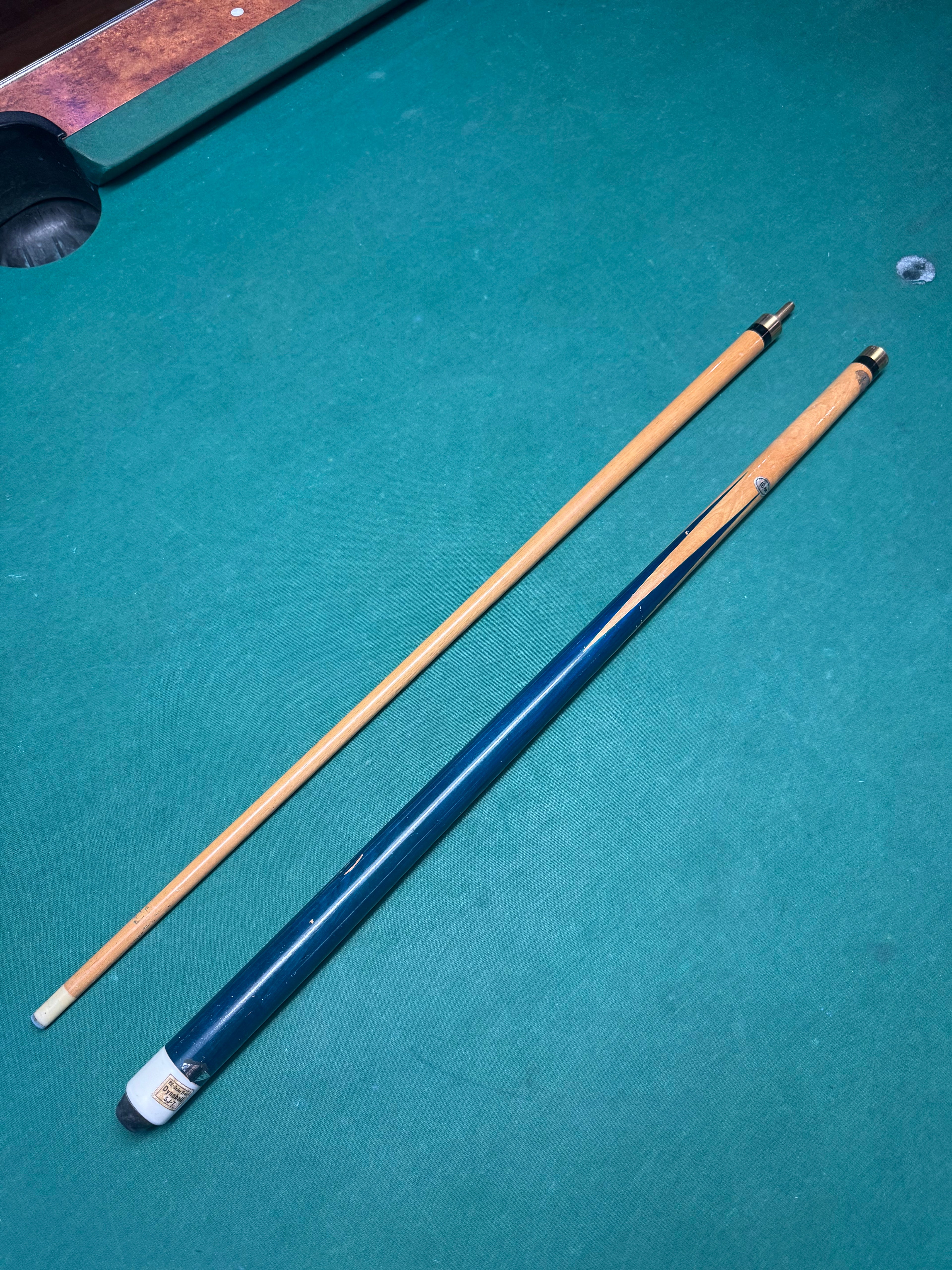 Dynaball SJ-T Blue Green Circa 1970s–1980s 16oz Cue