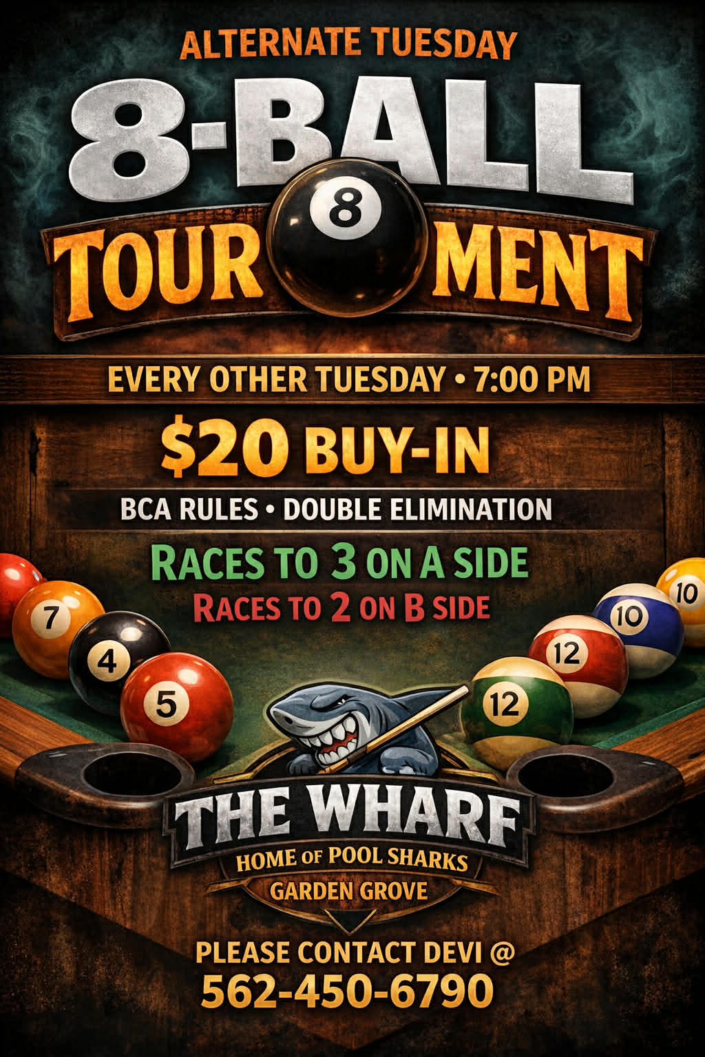 Image of tournament the Alt Tuesday 8-Ball Tournament 1